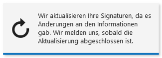 Update-Benachrichtigung in Outlook