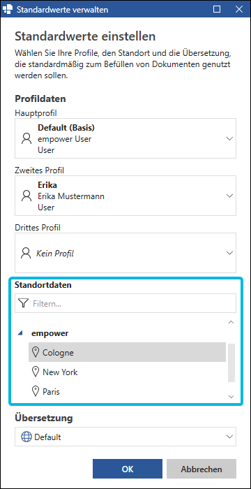 Standortdaten