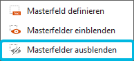 Option Masterfelder ausblenden
