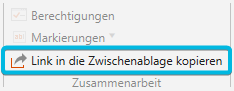Button Link in die Zwischenablage kopieren