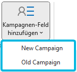 Drop-Down-Menü für Kampagnen-Feld