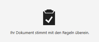 Dokumentprüfung abgeschlossen