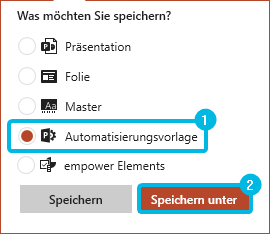 Speicherdialog