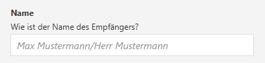 Texteingabe-Frage
