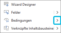 Optionen für Bedingungen öffnen