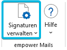 Button Signaturen verwalten