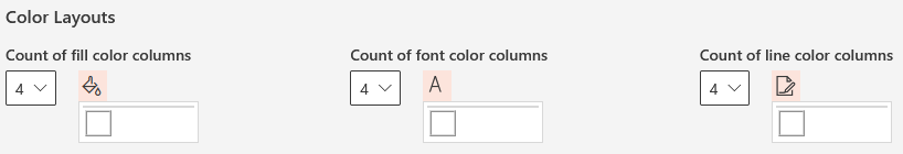 Overview Color Layouts