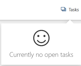 Status Display with No Tasks in Line