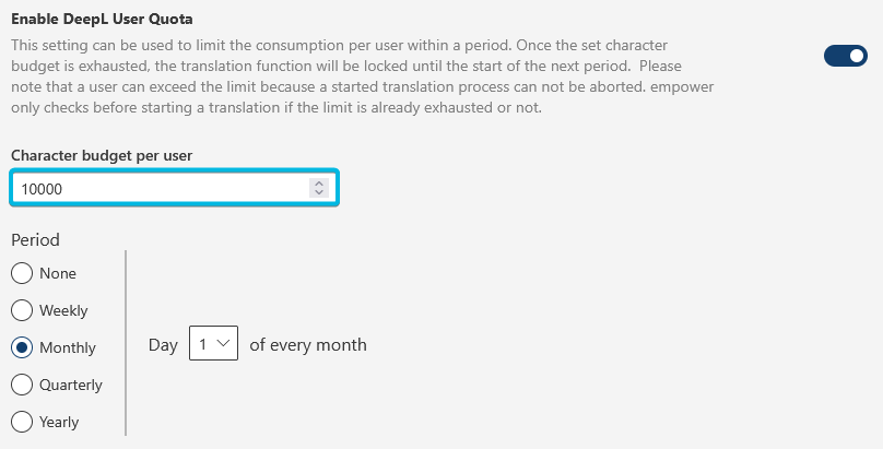 Input Field Character Limit