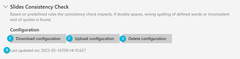 Overview Slides Consistency Check