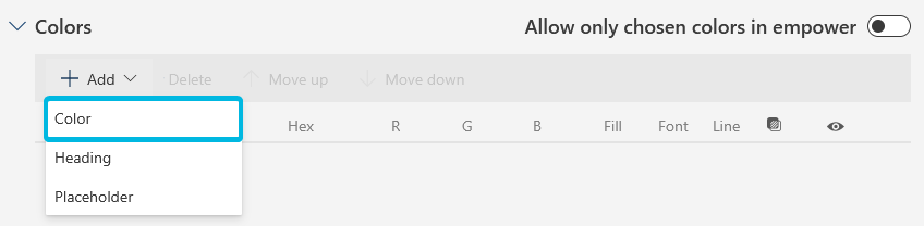 Option Color in Drop-Down Menu