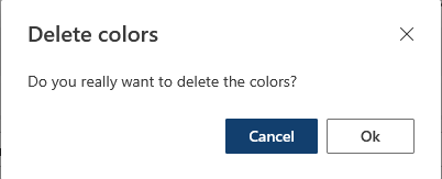 Dialog Box Delete All Design Colors