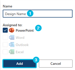 Dialog Box Add Design