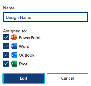 Dialog Box Edit Design