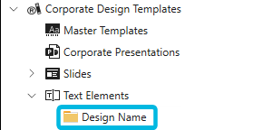 Design Folder in Library
