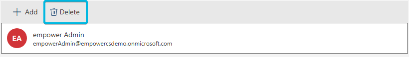 Button Delete for Customizing Admins