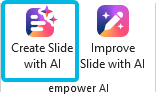 Button Create Slide with AI