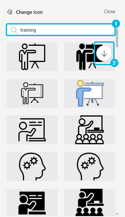 Select New Icon