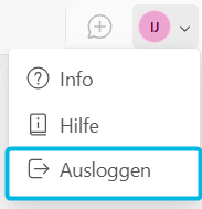 Option Ausloggen