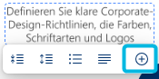 Button Mit Prompt verfeinern für einzelnes Element
