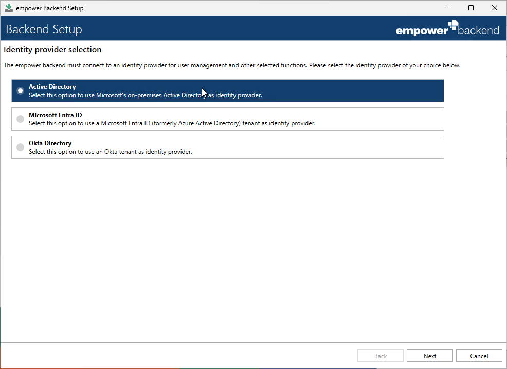Choose Identity Service