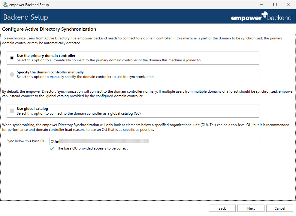 Configure AD Synchronization