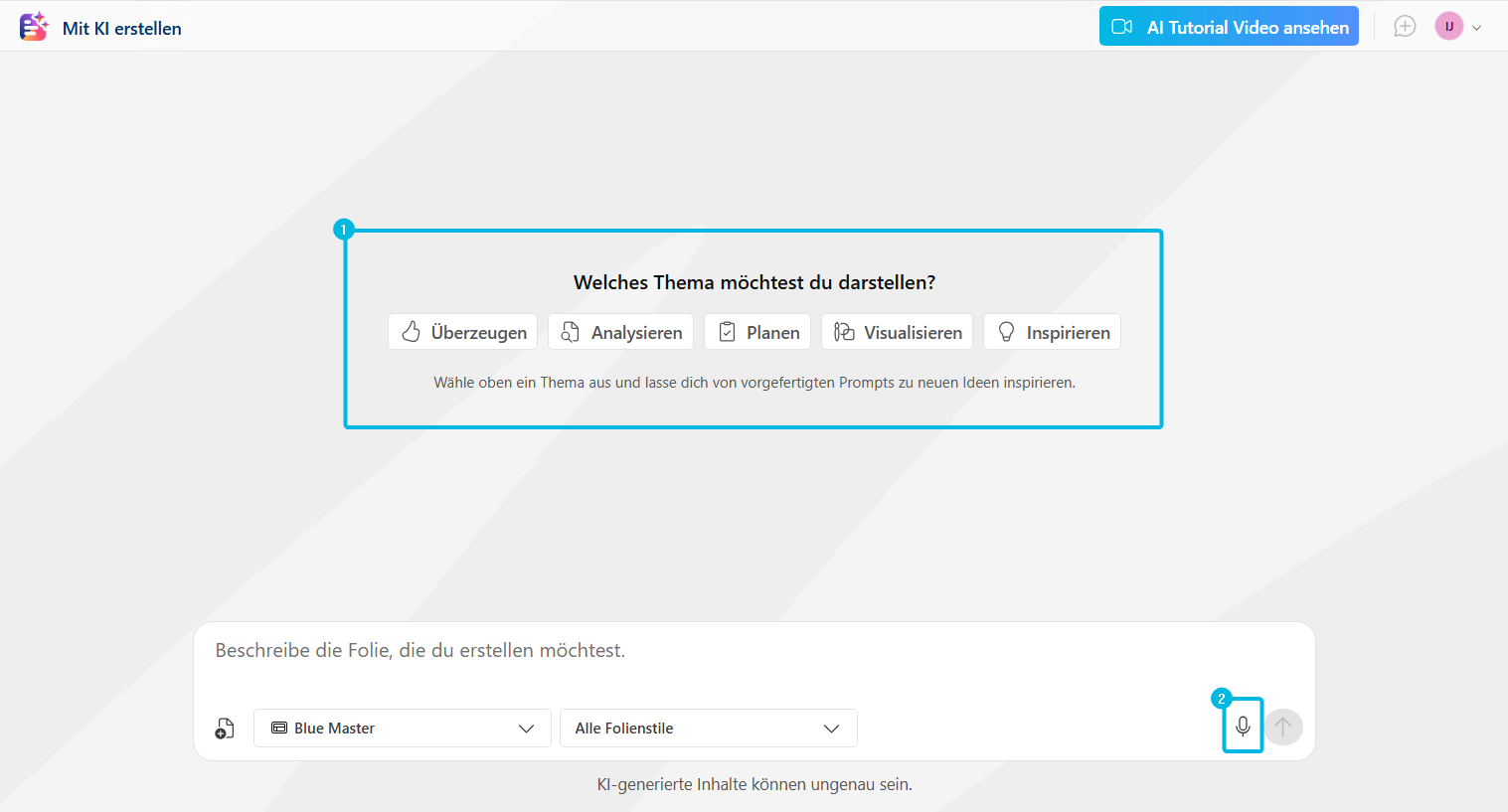 Startbildschirm